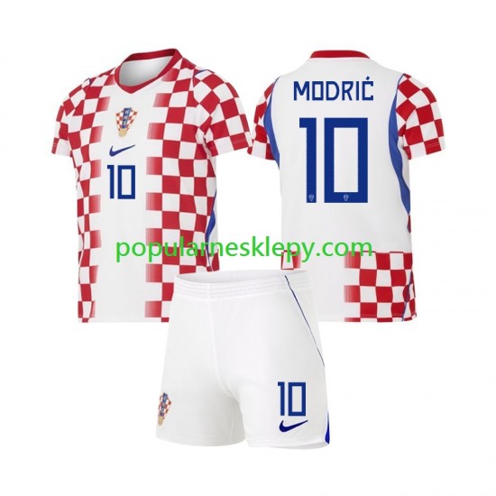 Koszulka Krótka dla Dzieci Reprezentacji Chorwacji Pierwszy strój Luka Modric 10 World Cup 2026