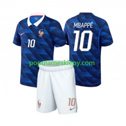 Koszulka Krótka dla Dzieci Reprezentacji Francji Pierwszy strój Kylian Mbappe 10 World Cup 2026