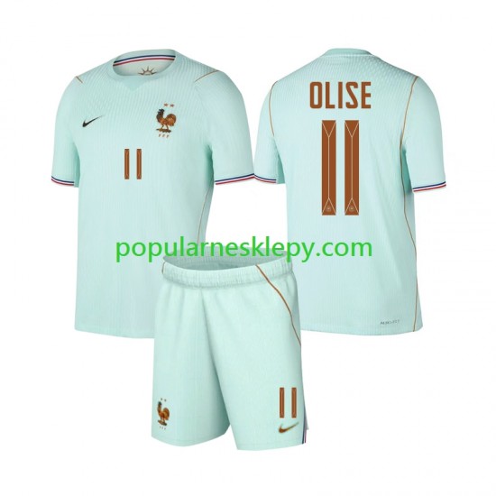Koszulka Krótka dla Dzieci Reprezentacji Francji Drugi strój Michael Olise 11 World Cup 2026