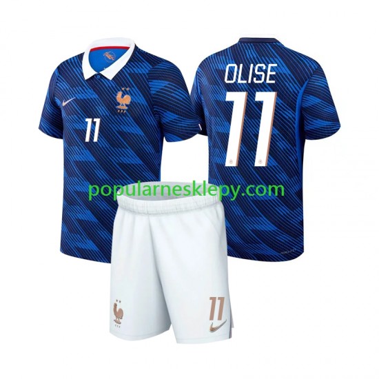 Koszulka Krótka dla Dzieci Reprezentacji Francji Pierwszy strój Michael Olise 11 World Cup 2026