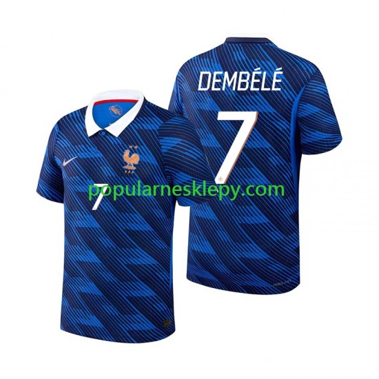 Koszulka Krótka Męska Reprezentacji Francji Pierwszy strój Ousmane Dembele 7 World Cup 2026