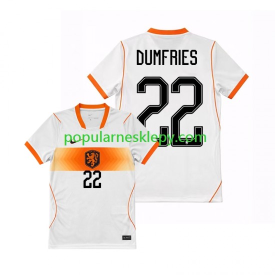 Koszulka Krótka Męska Reprezentacji Holandii Drugi strój Denzel Dumfries 22 World Cup 2026 Koszulka Krótka Męska Reprezentacji Holandii Drugi strój Denzel Dumfries 22 World Cup 2026