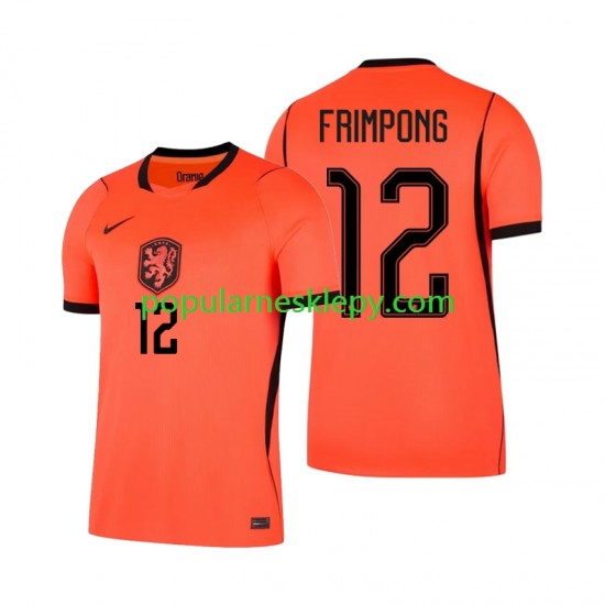 Koszulka Krótka Męska Reprezentacji Holandii Pierwszy strój Jeremie Frimpong 12 World Cup 2026