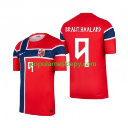 Koszulka Krótka Męska Reprezentacji Norwegii Pierwszy strój Erling Haaland 9 World Cup 2026