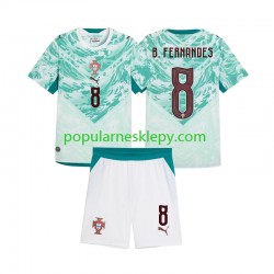 Koszulka Krótka dla Dzieci Reprezentacji Portugalii Drugi strój Bruno Fernandes 8 2026 2027
