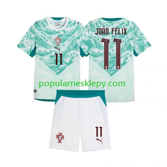 Koszulka Krótka dla Dzieci Reprezentacji Portugalii Drugi strój Joao Felix 11 2026 2027 Koszulka Krótka dla Dzieci Reprezentacji Portugalii Drugi strój Joao Felix 11 2026 2027