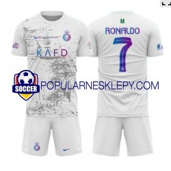 Koszulka Krótka dla Dzieci Al-Nassr Trzeci strój Ronaldo 7 2023-2024
