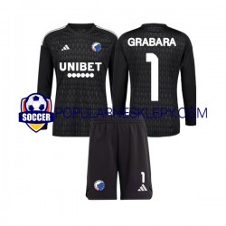 Koszulka Długi dla Dzieci Bramkarz FC Copenhagen Drugi strój GRABARA 1 2023-2024
