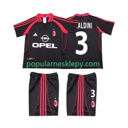 Koszulka Krótka dla Dzieci AC Milan Trzeci strój MALDINI 3 Retro 2000 2001