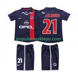 Koszulka Krótka dla Dzieci AC Milan Pierwszy strój RONALDINHO 21 Retro 2001 2002