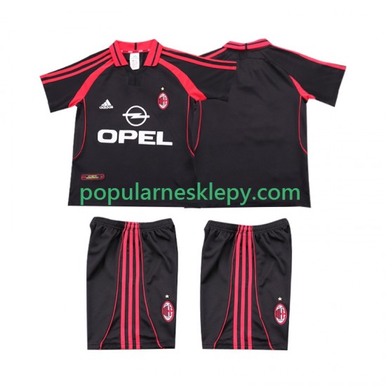 Koszulka Krótka dla Dzieci AC Milan Trzeci strój Retro 2000 2001