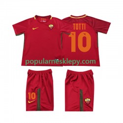 Koszulka Krótka dla Dzieci AS Roma Pierwszy strój Totti 10 Retro 2017-2018