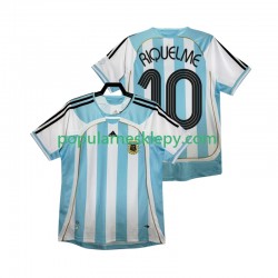 Koszulka Krótka Męska Reprezentacji Argentyny Pierwszy strój RIQUELME 10 Retro 2006