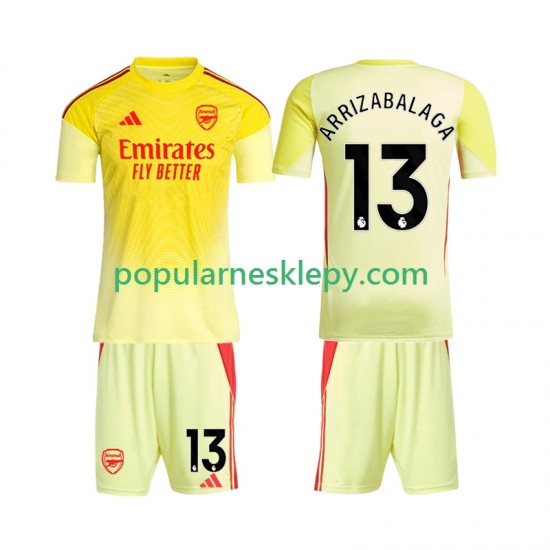 Koszulka Krótka dla Dzieci Bramkarz Arsenal Pierwszy strój Kepa Arrizabalaga 13 2025-2026 Koszulka Krótka dla Dzieci Bramkarz Arsenal Pierwszy strój Kepa Arrizabalaga 13 2025-2026