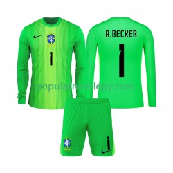 Koszulka Długi dla Dzieci Bramkarz Reprezentacji Brazylii Pierwszy strój Alisson Becker 1 2026
