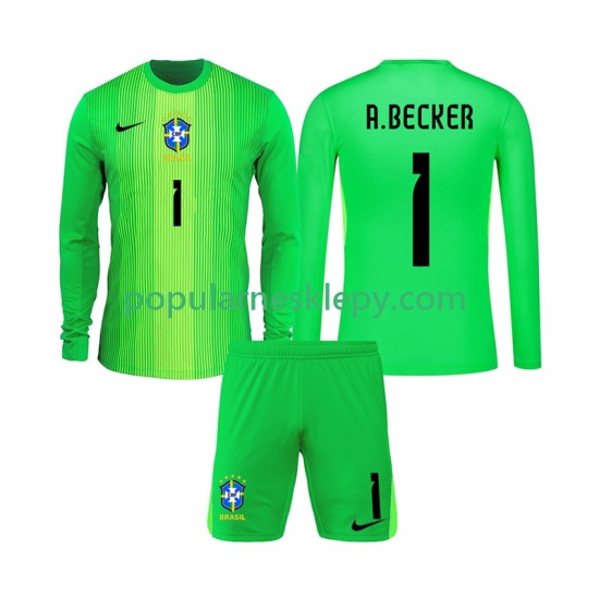 Koszulka Długi dla Dzieci Bramkarz Reprezentacji Brazylii Pierwszy strój Alisson Becker 1 2026