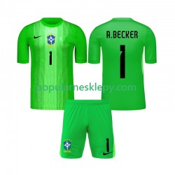 Koszulka Krótka dla Dzieci Bramkarz Reprezentacji Brazylii Pierwszy strój Alisson Becker 1 2026