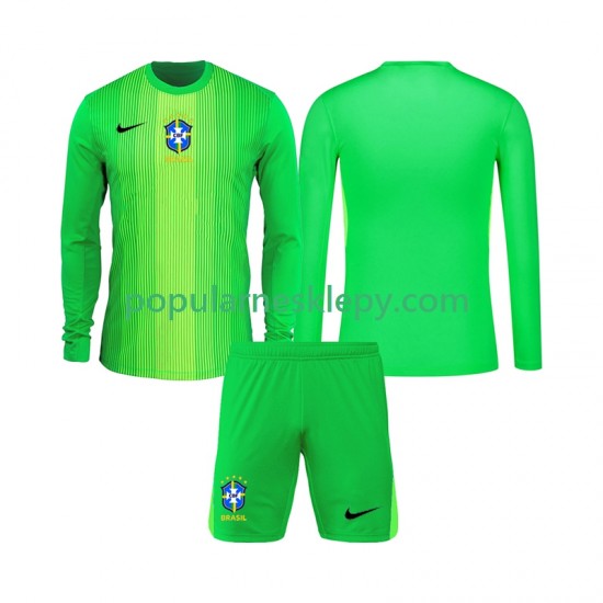 Koszulka Długi dla Dzieci Bramkarz Reprezentacji Brazylii Pierwszy strój 2026