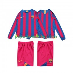 Koszulka Długi dla Dzieci FC Barcelona Pierwszy strój Retro 2005 2006