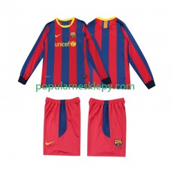Koszulka Długi dla Dzieci FC Barcelona Pierwszy strój Retro 2010 2011