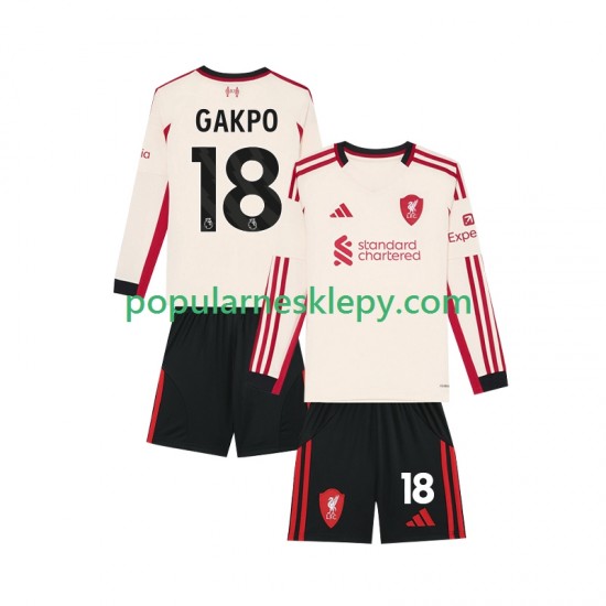 Koszulka Długi dla Dzieci Liverpool Drugi strój Gakpo 18 2025-2026