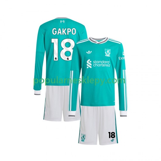 Koszulka Długi dla Dzieci Liverpool Trzeci strój Gakpo 18 2025-2026