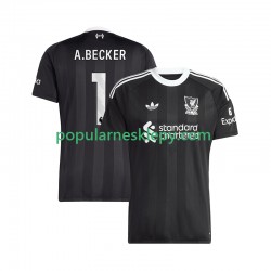 Koszulka Krótka Męska Bramkarz Liverpool Czwarty strój Alisson Becker 1 2025-2026