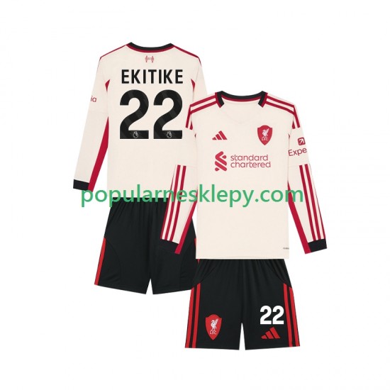 Koszulka Długi dla Dzieci Liverpool Drugi strój Hugo Ekitike 22 2025-2026