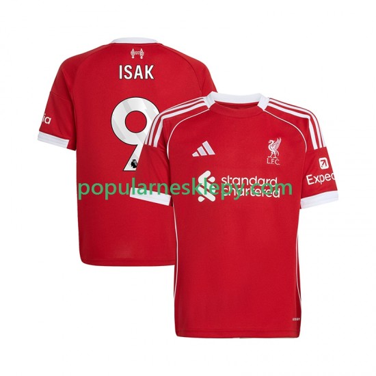 Koszulka Krótka Męska Liverpool Pierwszy strój ISAK 9 2025-2026
