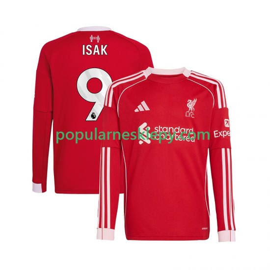 Koszulka Długi Męska Liverpool Pierwszy strój ISAK 9 2025-2026