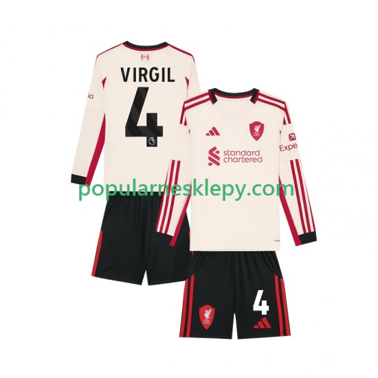 Koszulka Długi dla Dzieci Liverpool Drugi strój Virgil van Dijk 4 2025-2026