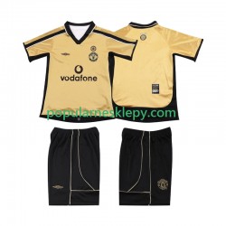 Krótka dla Dzieci Manchester United Trzeci strój Anniversary Football Shirt 2001 2002