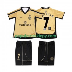 Krótka dla Dzieci Manchester United Trzeci strój BECKHAM 7 Anniversary Football Shirt 2001 2002