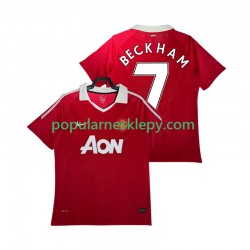Koszulka Krótka Męska Manchester United Pierwszy strój BECKHAM 7 Retro 2010 2011