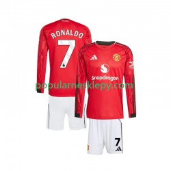 Koszulka Długi dla Dzieci Manchester United Pierwszy strój Cristiano Ronaldo 7 2025-2026