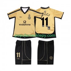 Krótka dla Dzieci Manchester United Trzeci strój GIGGS 11 Anniversary Football Shirt 2001 2002