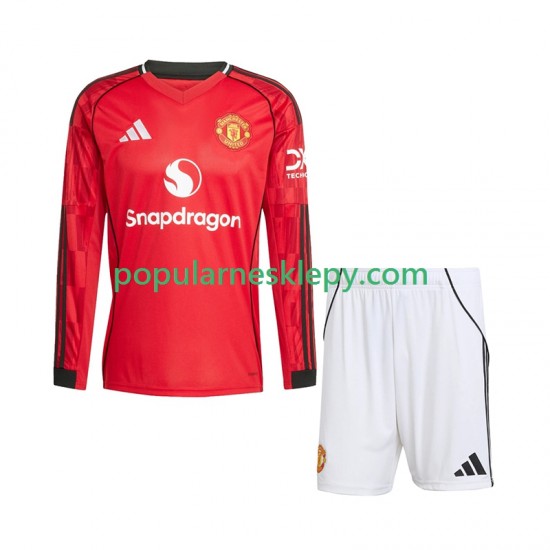Koszulka Długi dla Dzieci Manchester United Pierwszy strój 2025-2026