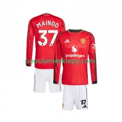 Koszulka Długi dla Dzieci Manchester United Pierwszy strój Kobbie Mainoo 37 2025-2026