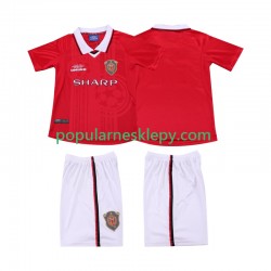 Koszulka Krótka dla Dzieci Manchester United Pierwszy strój Retro 1999 2000