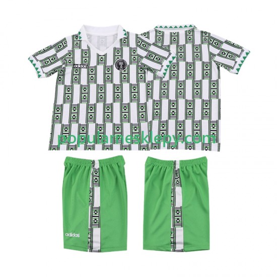 Koszulka Krótka dla Dzieci Reprezentacji Nigerii Drugi strój Retro 1994