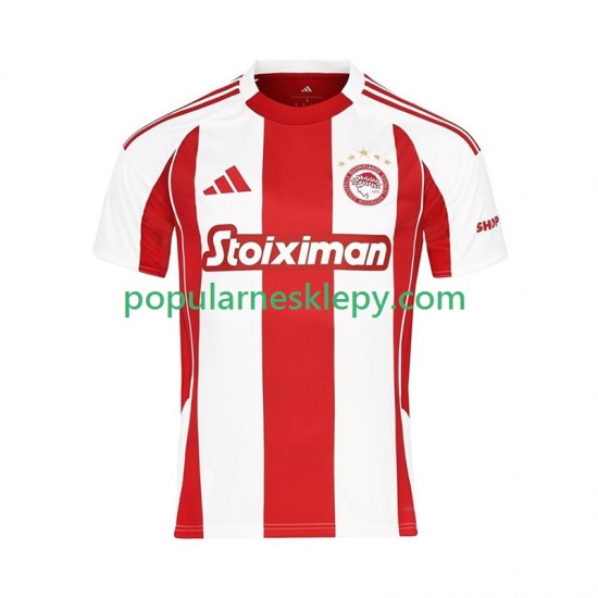 Koszulka Krótka Męska Olympiacos Pierwszy strój 2025-2026