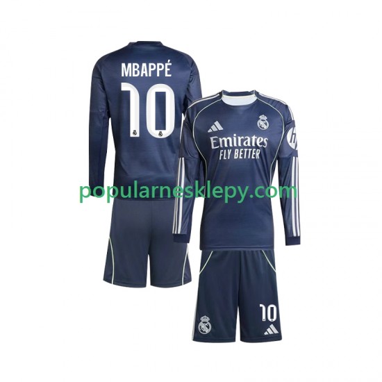 Koszulka Długi dla Dzieci Real Madryt Drugi strój Kylian Mbappe 10 2025-2026