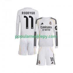 Koszulka Długi dla Dzieci Real Madryt Pierwszy strój Rodrygo 11 2025-2026