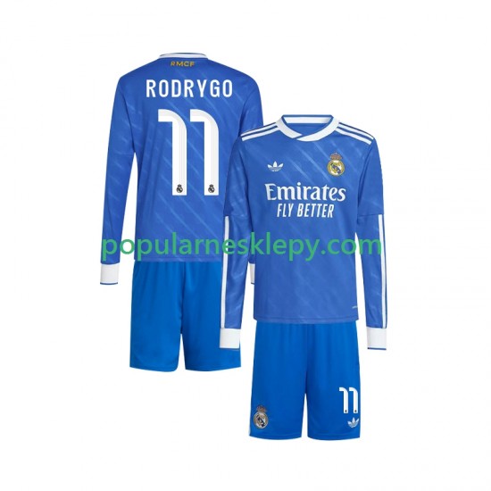 Koszulka Długi dla Dzieci Real Madryt Trzeci strój Rodrygo 11 2025-2026