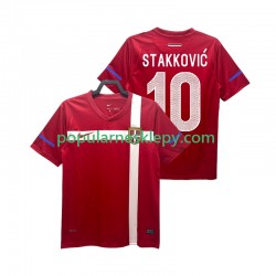 Koszulka Krótka Męska Reprezentacji Serbii Pierwszy strój STAKKOVIC 10 Retro 2010