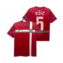 Koszulka Krótka Męska Reprezentacji Serbii Pierwszy strój VIDIC 5 Retro 2010