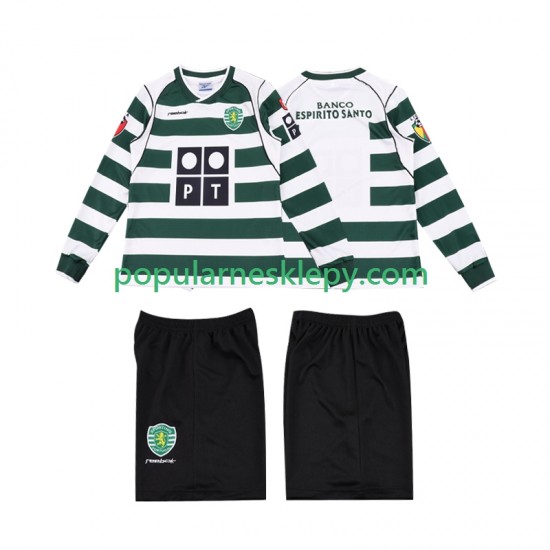 Koszulka Długi dla Dzieci Sporting CP Pierwszy strój Retro 2001 2003