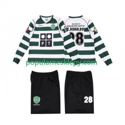 Koszulka Długi dla Dzieci Sporting CP Pierwszy strój Cristiano Ronaldo 28 Retro 2001 2003